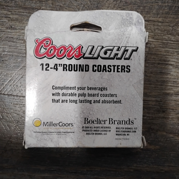 Coors Light Round Coasters - Picture 2 of 3